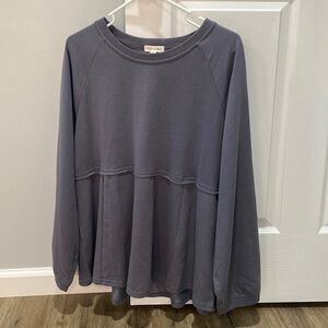 Cotton Bleu *Oversized* Babydoll Tee
